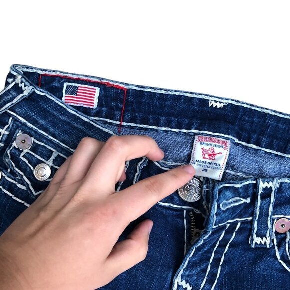 Vintage True Religion Jeans Size 28 JULIE SUPER T Blue - Picture 6 of 6